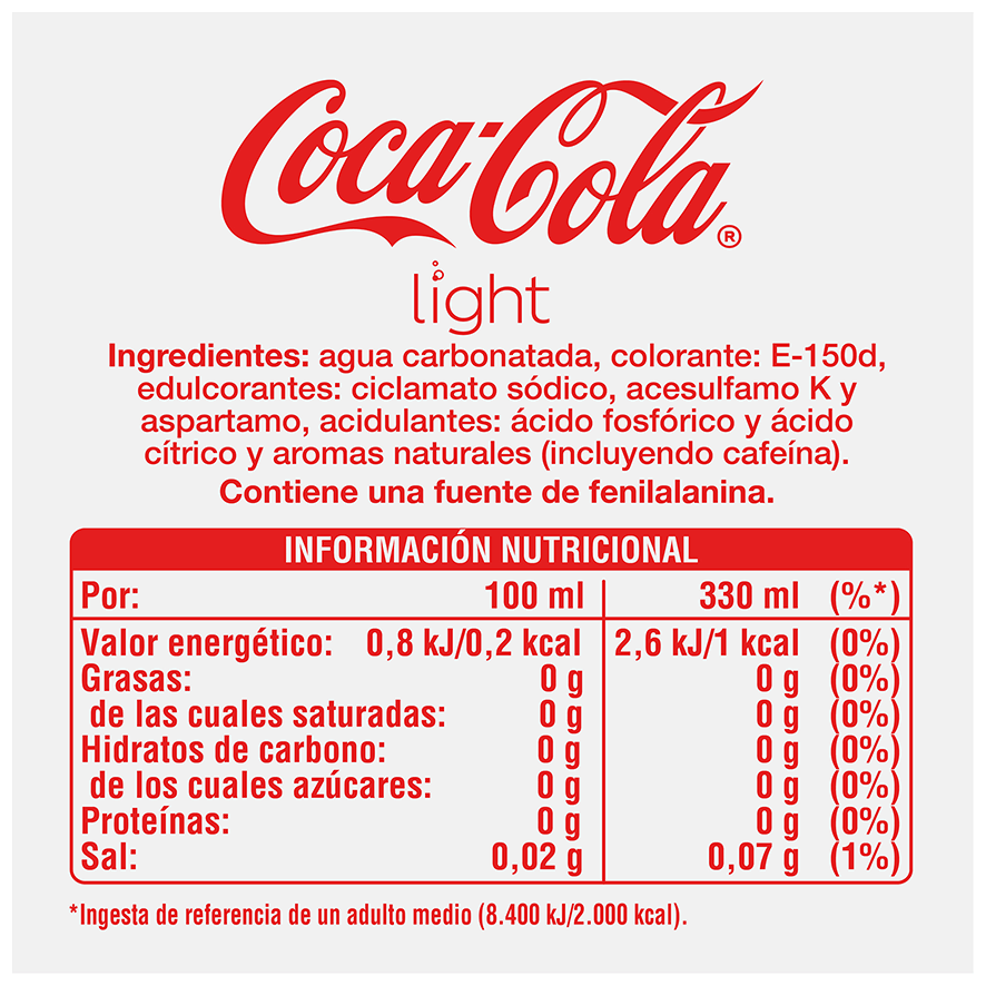 REFRESCO LIGHT 33 CL.