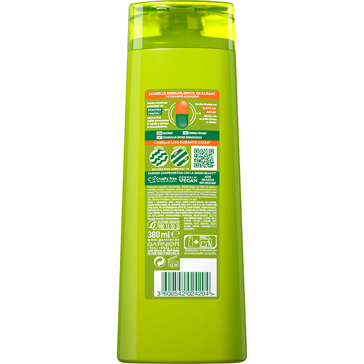CHAMP&Uacute; LISO & BRILLO 380 ML.