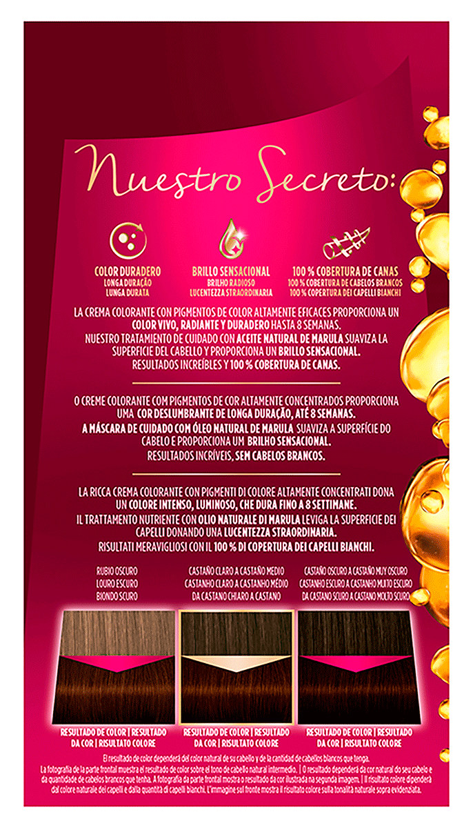 TINTE N&ordm;3.65 CASTA&Ntilde;O MEDIO CHOCOLATE 115 ML.