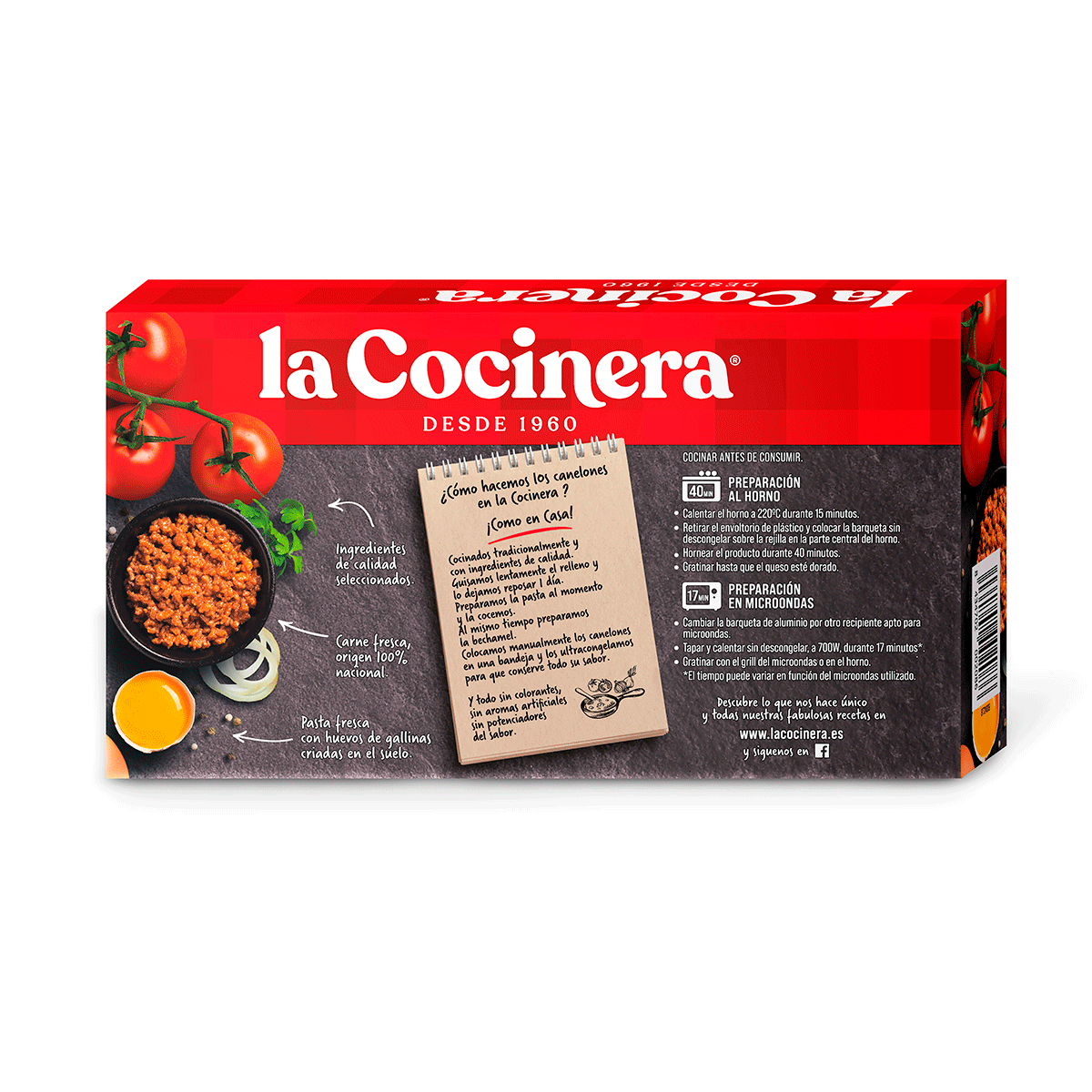 CANELONES DE CARNE 500 G.