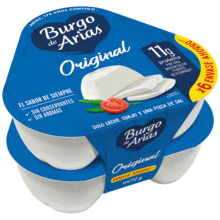 QUESO ORIGINAL 72 G. PACK 6