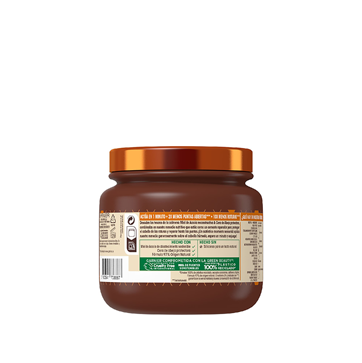 MASCARILLA TESOROS DE MIEL GARNIER 300 ML.