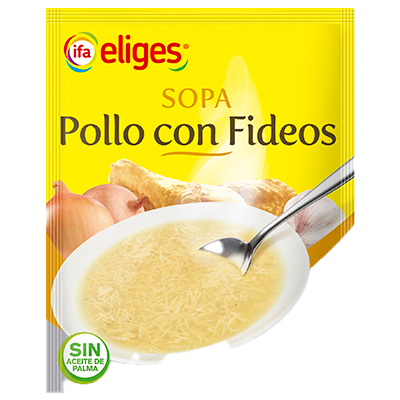 SOPA DE POLLO CON FIDEOS 80 G.