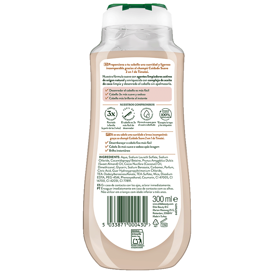 CHAMP&Uacute; 2 EN 1 CON ACEITE DE ALMENDRAS 300 ML.