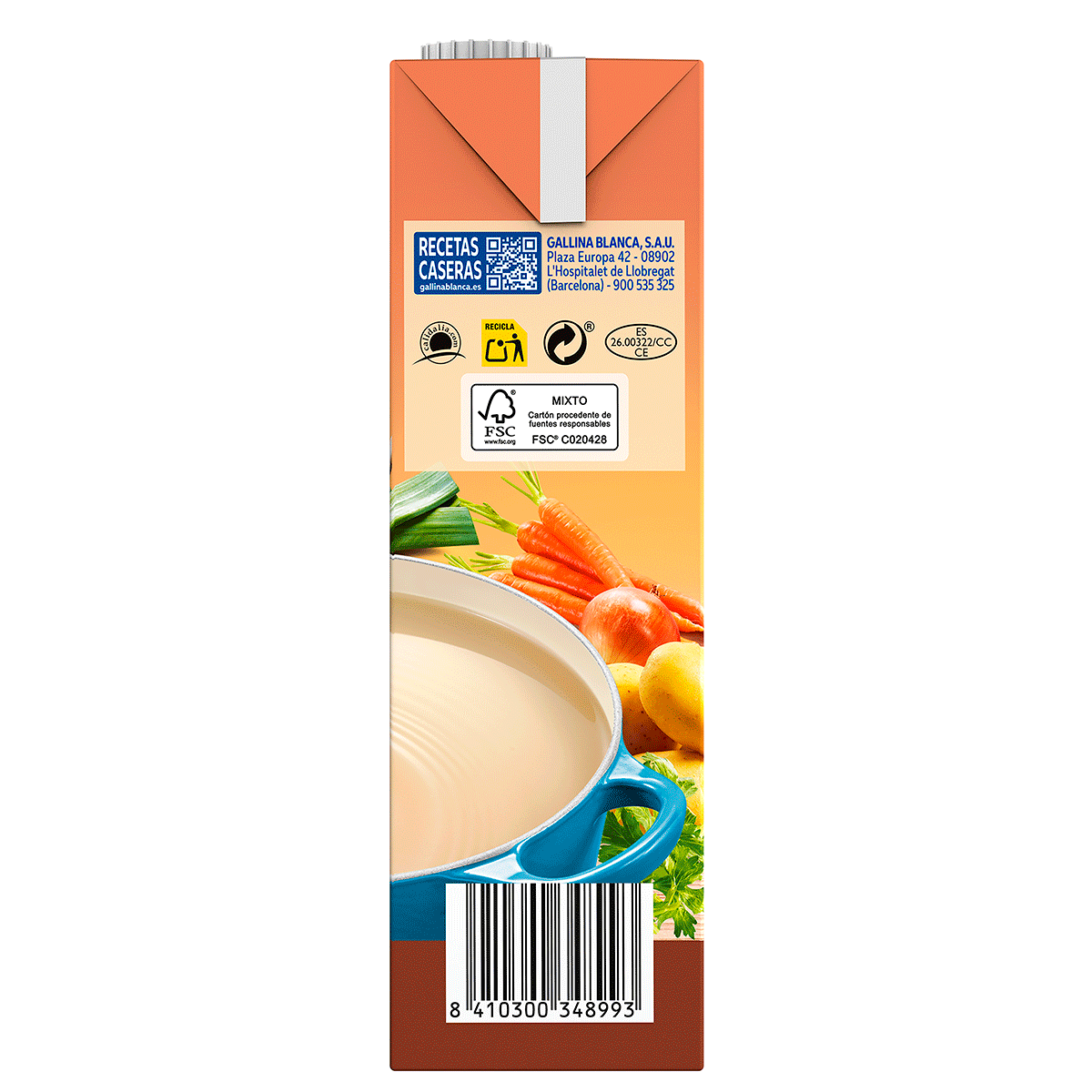 CALDO CASERO POLLO BAJO EN SAL 100% NAT. 1 LITRO