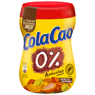 CACAO SOLUBLE 0% AZUCARES A&Ntilde;ADIDOS 325 G.