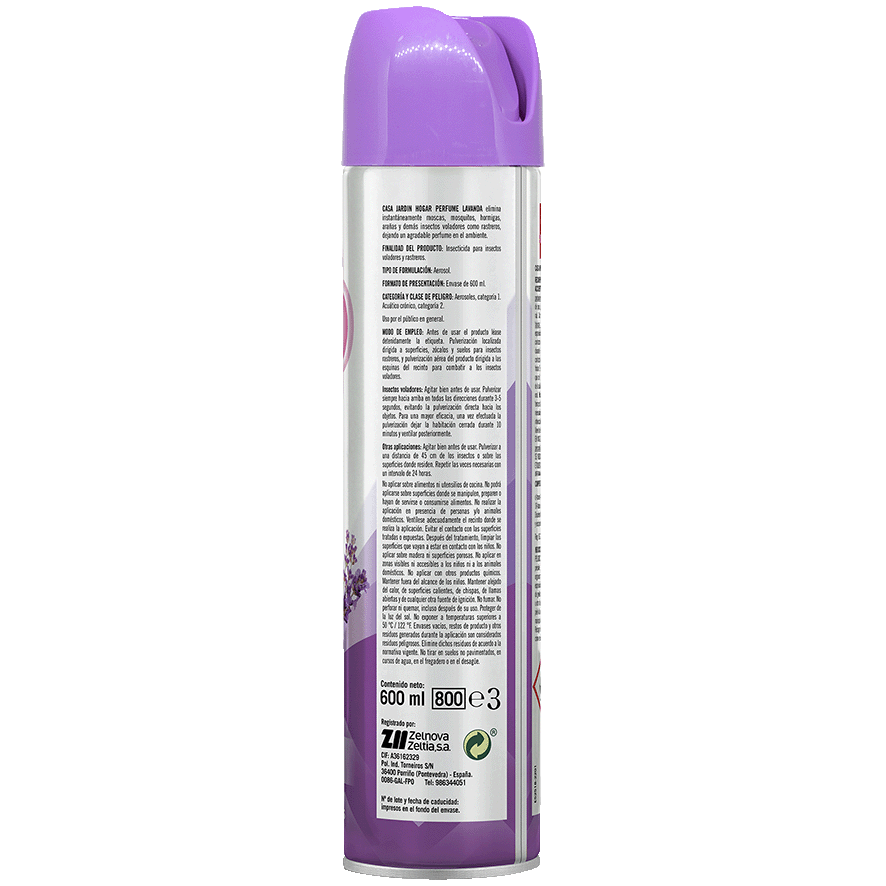 INSECTICIDA LAVANDA 600 ML