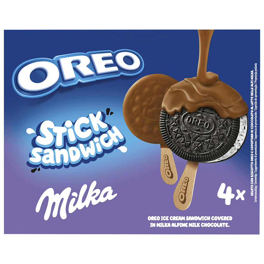 STICK SANDWICH MILKA 4 UDS.