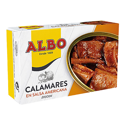 CALAMARES EN SALSA AMERICANA 72 G.