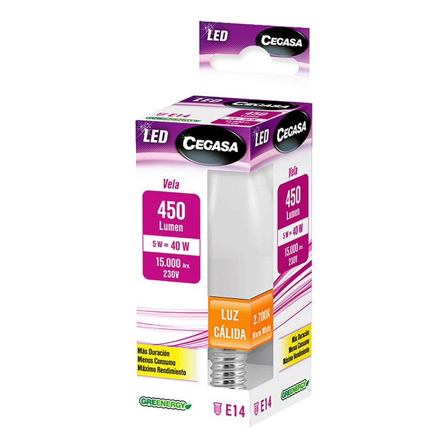 BOMBILLA LED VL 4,5W E14 1 UNIDAD