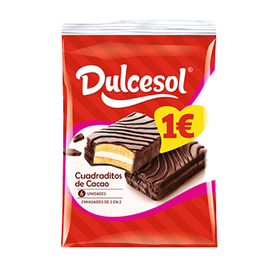 CUADRADITOS DE CACAO 4 UDS.
