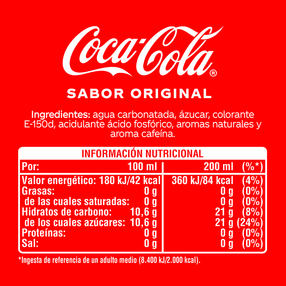 REFRESCO SABOR ORIGINAL 20 CL. PACK 6