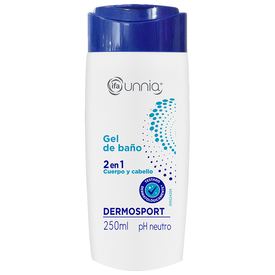 GEL DE BA&Ntilde;O 2 EN 1 DERMOSPORT 250 ML.