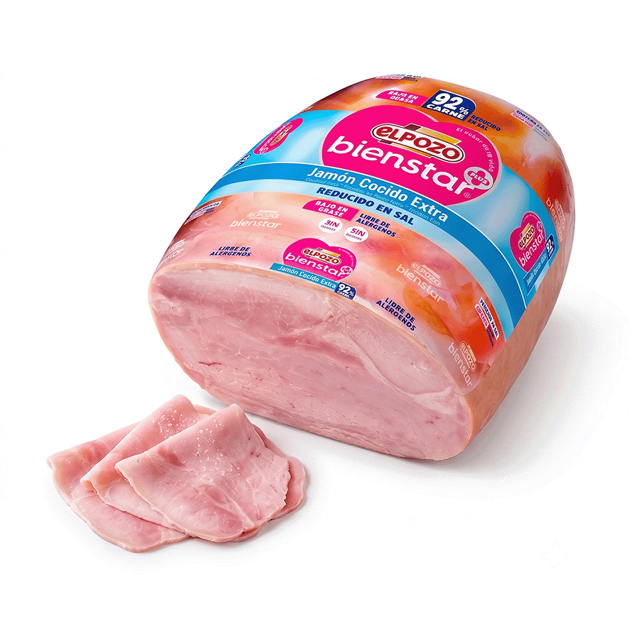 JAMON COCIDO SIN GRASA REDUCIDO EN SAL EL KILO