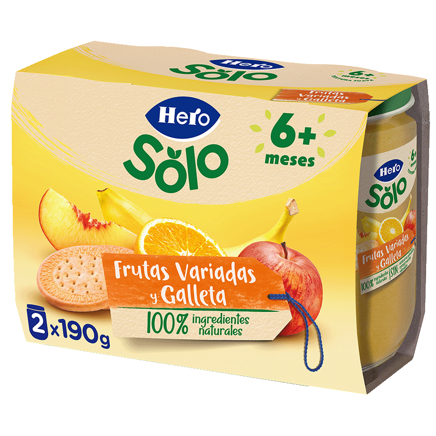 MERIENDA MANDARINA-MANZANA-GALLETA 190 G. PACK 2
