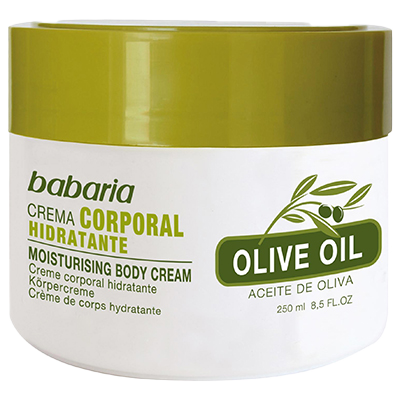 CREMA CORPORAL CON ACEITE DE OLIVA 250 ML.
