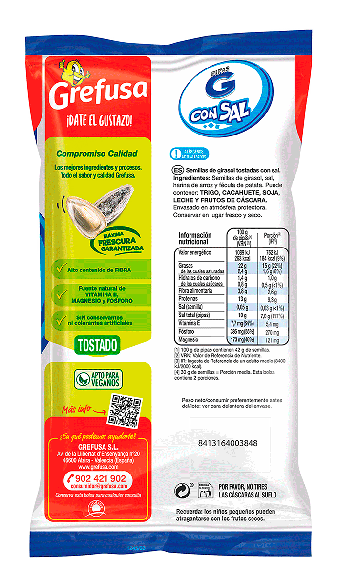 PIPAS G CON SAL 165 GRS.