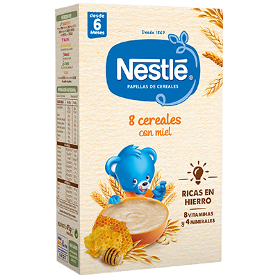 PAPILLA 8 CEREALES CON MIEL 475 G.