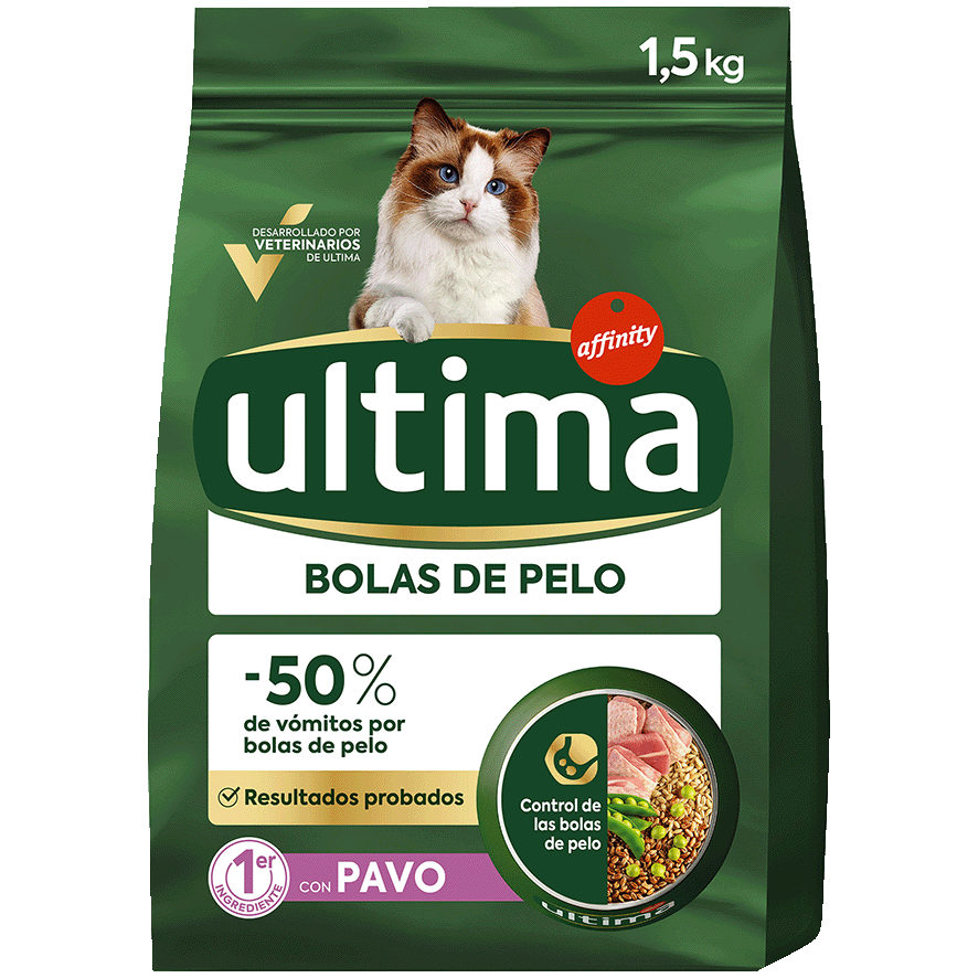 COMIDA CONTROL BOLAS DE PELO PARA GATOS 1,5 KILOS