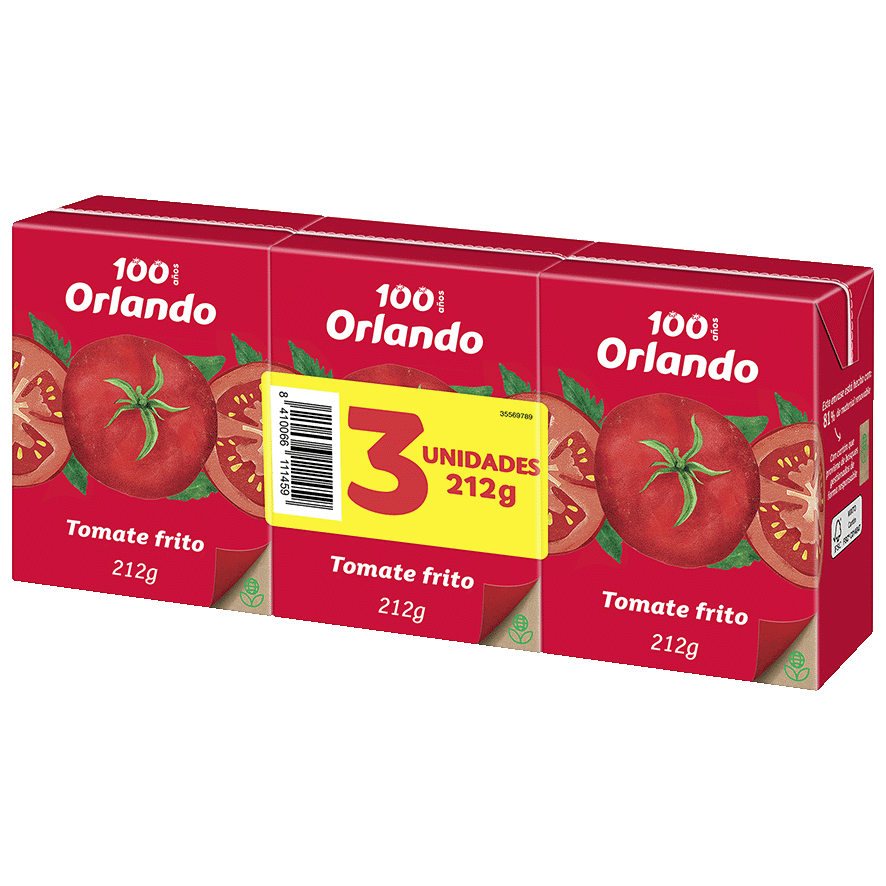 TOMATE FRITO 212 G. PACK 3