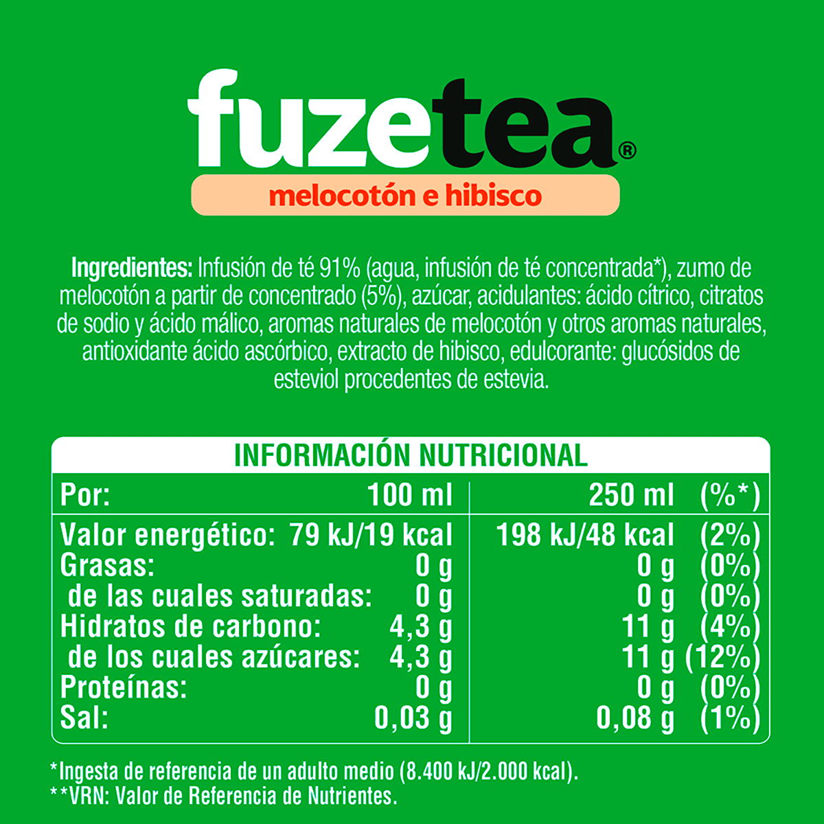 TE CON MELOCOT&Oacute;N E HIBISCO 1,5 LITROS