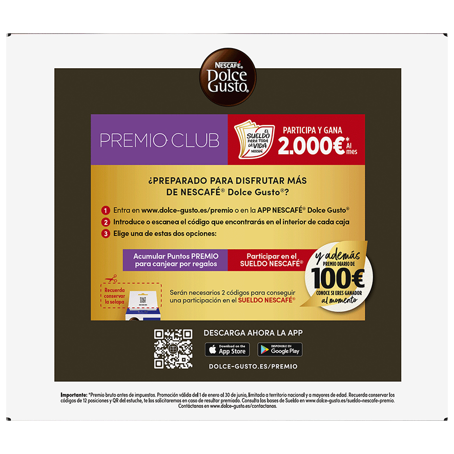 CAF&Eacute; ESPRESSO INTENSO DOLCE GUSTO 30 C&Aacute;PSULAS