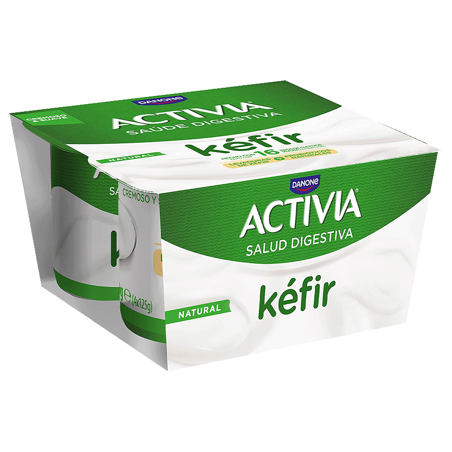 K&Eacute;FIR NATURAL 125 G. PACK 4