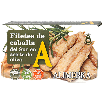 FILETES DE CABALLA EN ACEITE DE OLIVA 60 G.