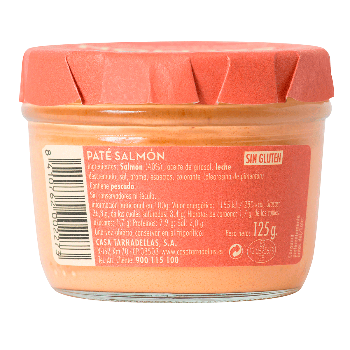 PAT&Eacute; DE SALM&Oacute;N 125 G.
