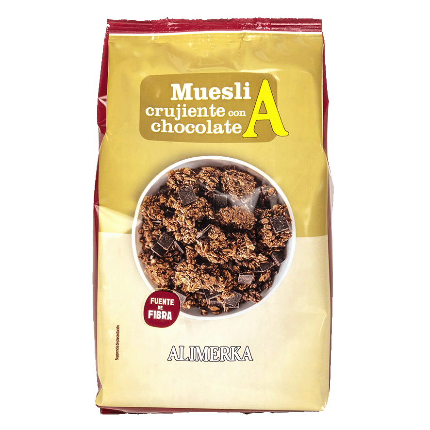 MUESLI CRUJIENTE CON CHOCOLATE 500 G.