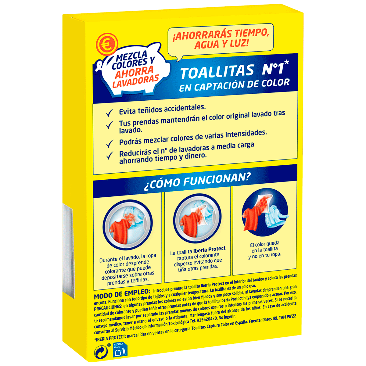 TOALLITAS CAPTURA COLORES 15 UDS.