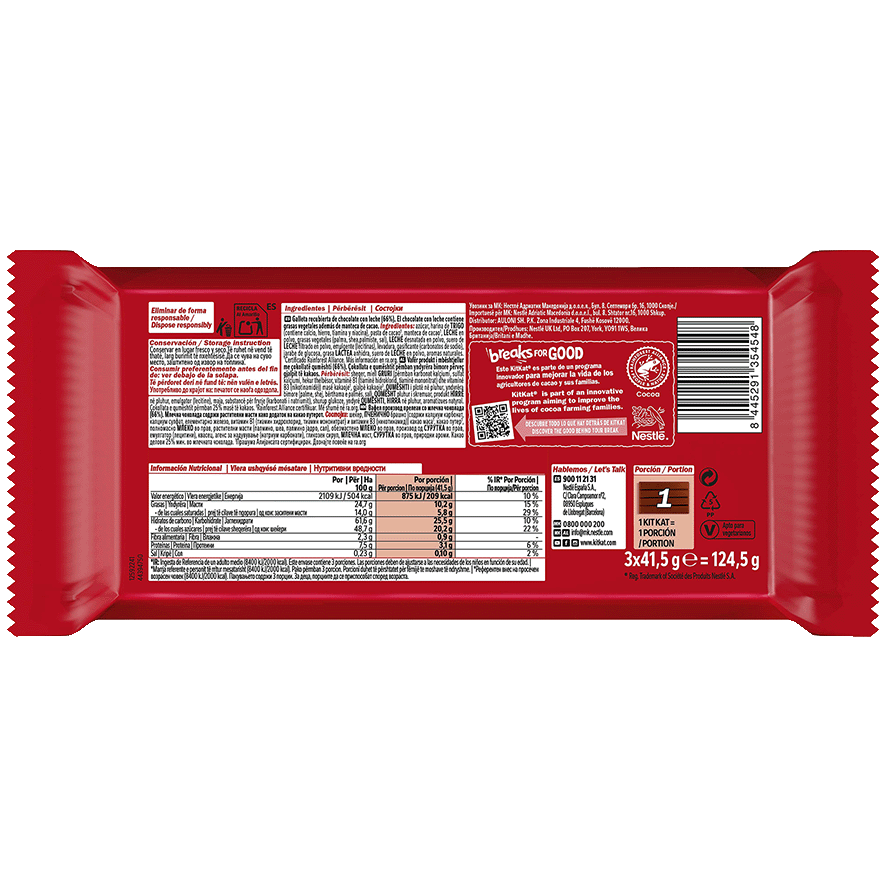 CHOCOLATINA 41,5 G. PACK 3
