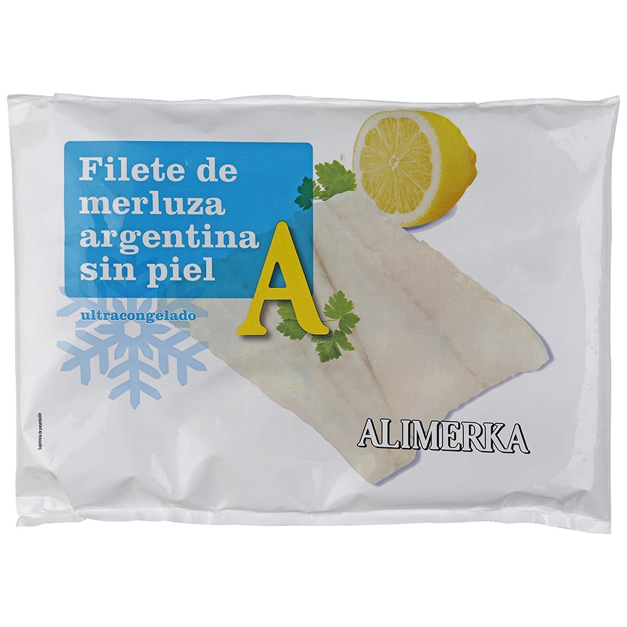 FILETES DE MERLUZA SIN PIEL 400 GRS.