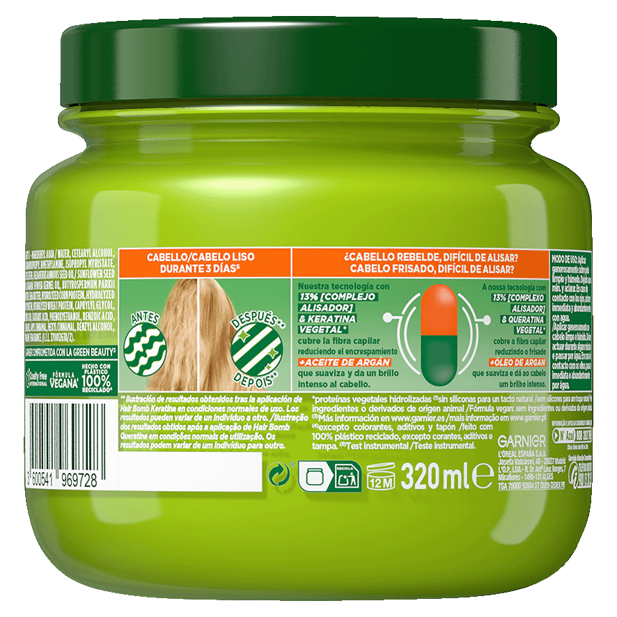 MASCARILLA LISO & BRILLO 320 ML.