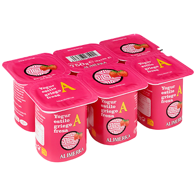 YOGUR GRIEGO FRESA 125 G. PACK 6