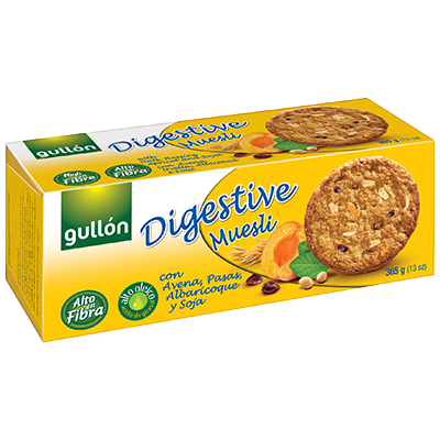 GALLETAS DIGESTIVE CON MUESLI 365 G.