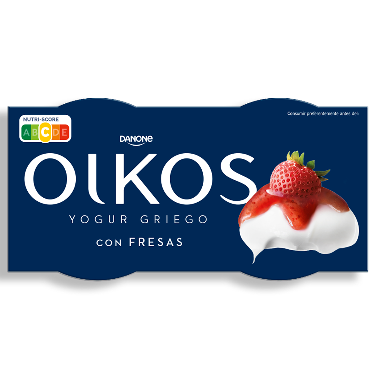 YOGUR GRIEGO CON FRESAS 110 G. PACK 4