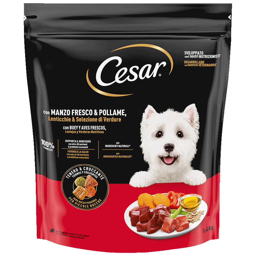 COMIDA CON BUEY Y AVE PARA PERROS 1,4 KILOS