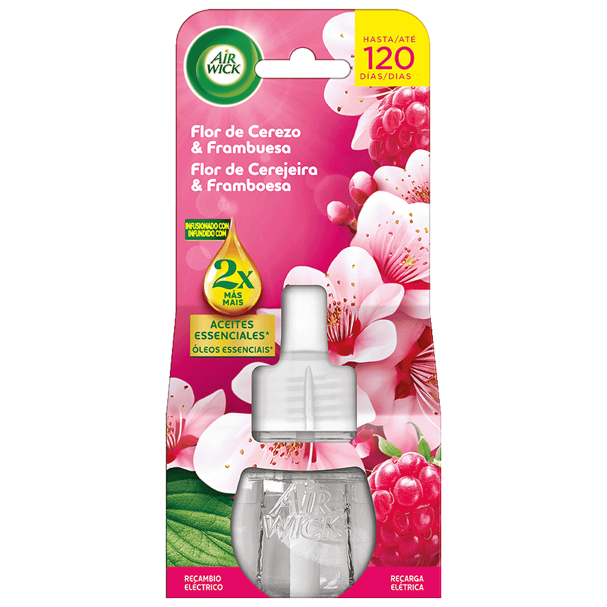 AMBIENTADOR EL&Eacute;CTRICO FLOR DE CEREZO 19 ML.