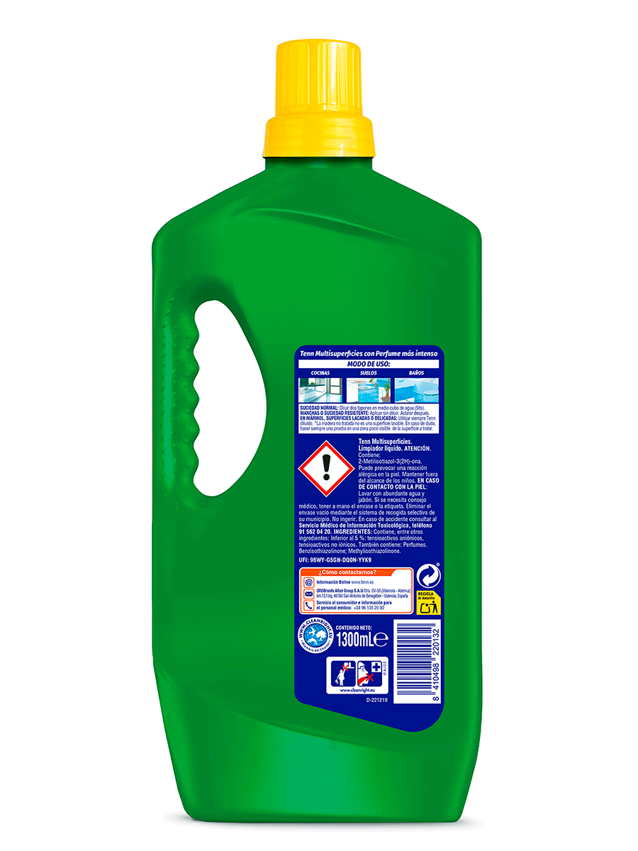 LIMPIAHOGAR CON BIOALCOHOL 1,3 LITROS
