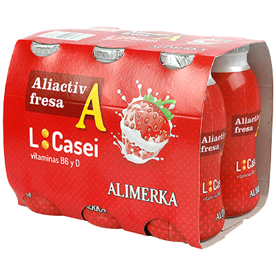 YOGUR ALIACTIV FRESA 100 G. PACK 6