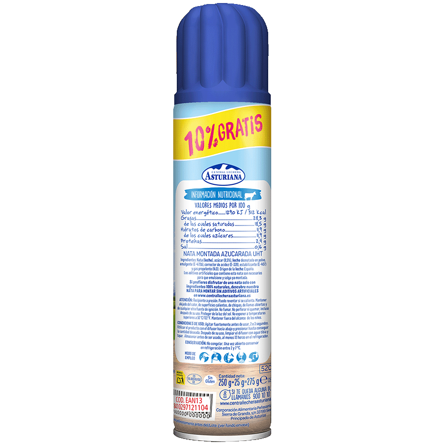 NATA MONTADA 250 ML.