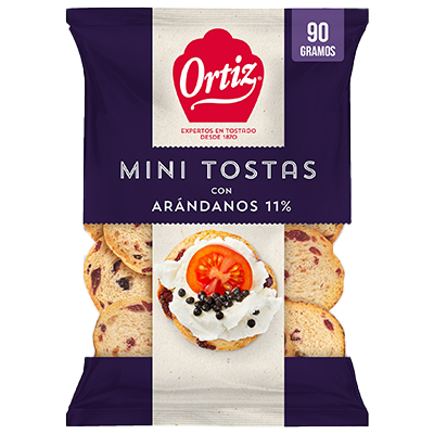 TOSTADITAS CON AR&Aacute;NDANOS 90 G.
