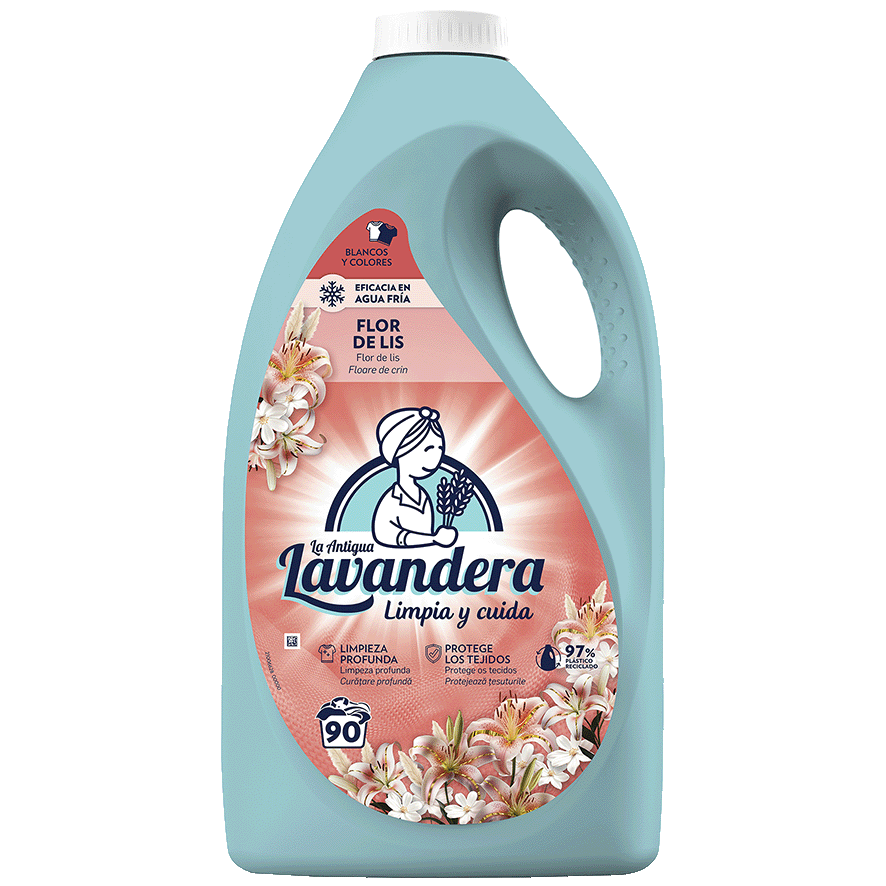 DETERGENTE L&Iacute;QUIDO FLOR DE LIS 90 LAVADOS