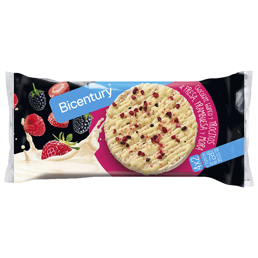 TORTITAS CHOCOLATE BLANCO FRUTOS ROJOS PACK 4