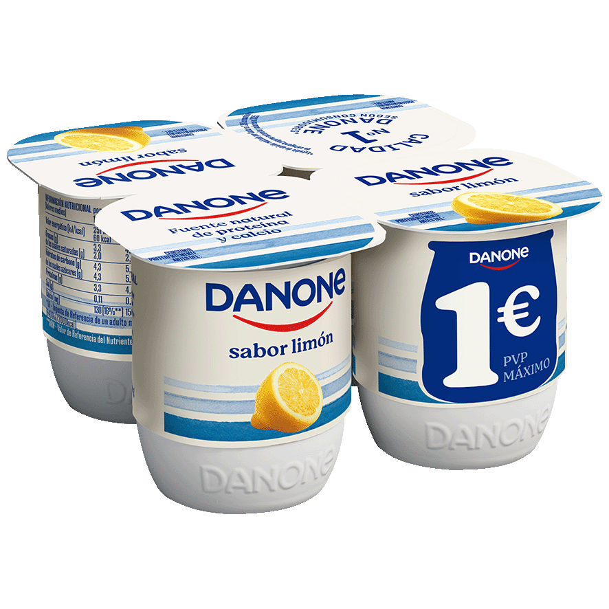 YOGUR DE LIM&Oacute;N 120 G. PACK 4