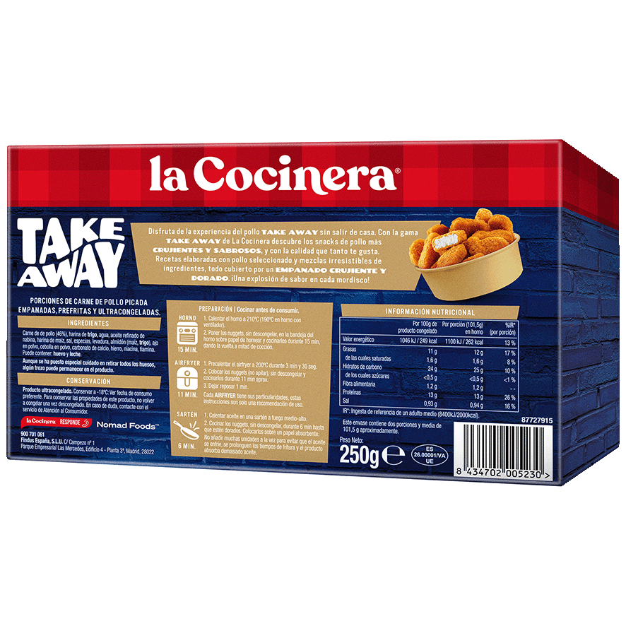 NUGGETS DE POLLO TAKE AWAY 250 G.