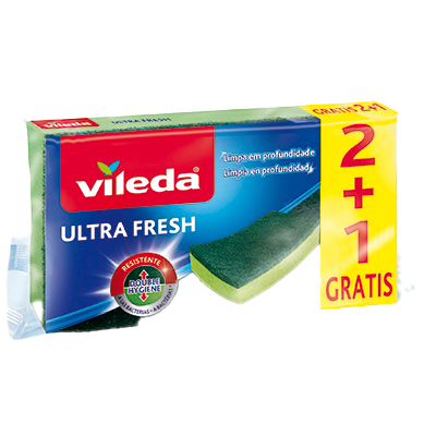 ESTROPAJO ULTRA FRESH 2 UDS. + 1 GRATIS
