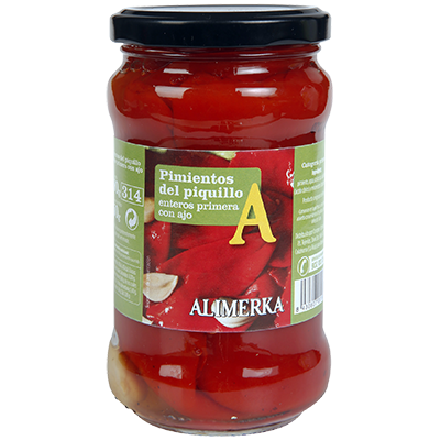 PIMIENTOS DEL PIQUILLO AL AJILLO 220 G.