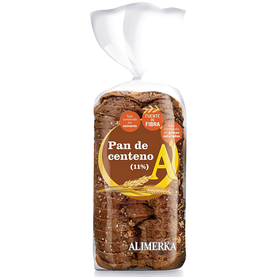 PAN DE MOLDE DE CENTENO 800 G.